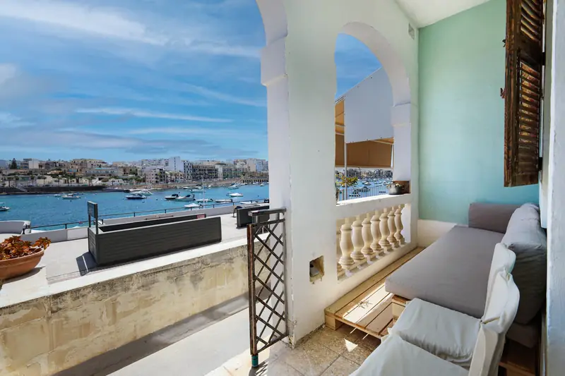 Terrace overlooking the harbour
